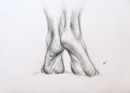 "Fußstudio" Bleistift, A5